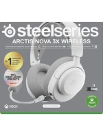 Bezdrátová sluchátka Steelseries Arctis Nova 3X pro Xbox, bílá
