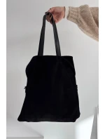 Semišová kabelka Shopper Černá Miraya Semišová kabelka Shopper Černá Miraya