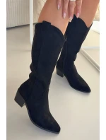 Kozačky Kovbojky Dámské Černé Jazelle Kozačky Kovbojky Dámské Černé Jazelle