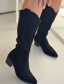 Kozačky Kovbojky Dámské Černé Jazelle