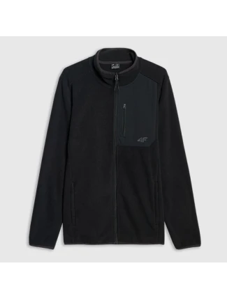 Pánský fleece s pravidelným límcem 4F 4FWAW25TFLEM414-20S