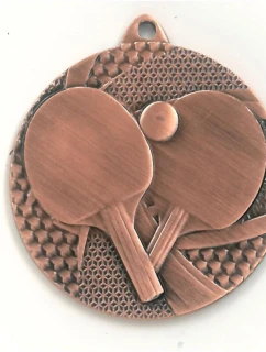 Bronzová medaile - stolní tenis - ocelová medaile