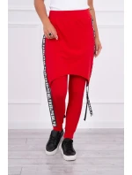 Kalhoty/oblek s nápisem selfie red Kalhoty/oblek s nápisem selfie red