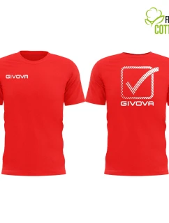 Pánské/chlapecké sportovní triko GIVOVA Cubo Cotton červené