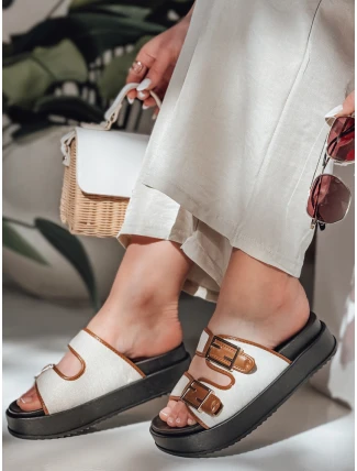 Dámské žabky FLATSTEP camel FashionStreet ZY0895