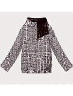 Lehce zateplená oboustranná bunda do boků Goodlookin tmavě fialová (P21-7213/7212-295) Lehce zateplená oboustranná bunda do boků Goodlookin tmavě fialová (P21-7213/7212-295)