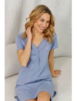 Dámská těhotenská košile 9505 sky blue - Doctornap Dámská těhotenská košile 9505 sky blue - Doctornap