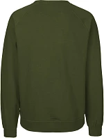 Neutral O 63001 Unisex raglánová mikina z bio bavlny 77.6301 military