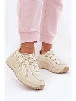 Dámské sportovní tenisky Big Star TT274326 HI-POLY SYSTEM Béžové