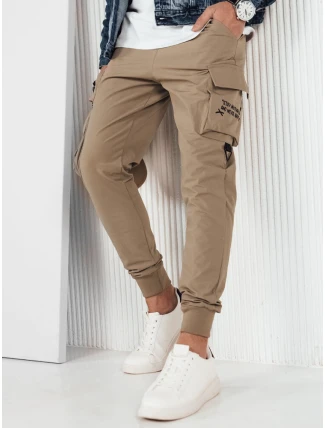 FashionStreet béžové pánské bojové kalhoty UX4163