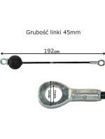 192CM OCELOVÉ LANO PRO GUMOVÝ NÁRAZNÍK Z ATLANTSKÉ SÍŤOVINY