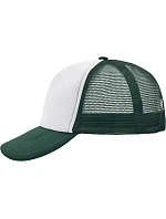 Daiber MB 70 5 panelová polyesterová síťovaná kšiltovka 03.0070 white/dark green