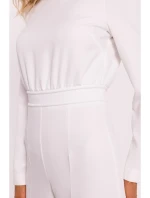 M811 Kombinéza s vycpávkami na ramenou - ecru M811 Kombinéza s vycpávkami na ramenou - ecru