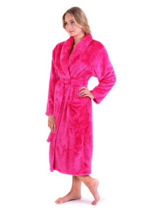 Dámská župan LILLY extra se šálovým límcem 2120 3430 Tmavě růžová - Vestis Dámská župan LILLY extra se šálovým límcem 2120 3430 Tmavě růžová - Vestis
