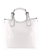 Luxusní bílá dámská kabelka 6DQBA - Ines Delaure