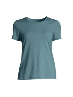 CASALL Essential Mesh Detail Tee modrá