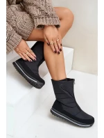 Dámské Sněhule S Zipem Progress PROGJ-22-130 Černé Dámské Sněhule S Zipem Progress PROGJ-22-130 Černé