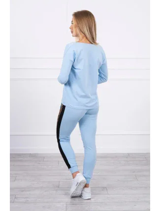 Sada s leopardím potiskem modré barvy Sada s leopardím potiskem modré barvy