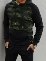 Pánská zelená mikina FashionStreet BX5485