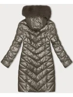 Prošívaná dámská zimní bunda v barvě starého zašlého zlata J Style (16M9100-403) Prošívaná dámská zimní bunda v barvě starého zašlého zlata J Style (16M9100-403)