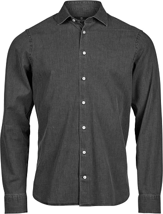 Tee Jays TJ 4004 Denim košile s dlouhým rukávem 18.4004 black denim Tee Jays TJ 4004 Denim košile s dlouhým rukávem 18.4004 black denim