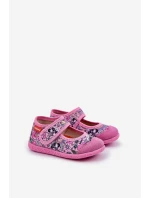 Dětské pantofle Milami na suchý zip s pandami růžové Esnia