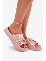 Pěnové Pantofle S Připínáčky Růžové Redienna