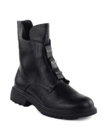 Dámská kotníková zateplená obuv W MR2501-4 JEZ454A Černá - Jezzi