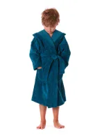 Dětský župan Tampa s kapucí 9149 petrolejová - Vestis