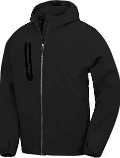 Result R 909X Unisex 3-vrstvá softshellová bunda s kapucí 30.909X black/black