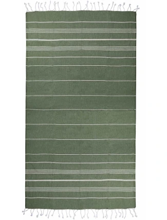 The One Towelling Hamam Sultan Hamam ručník "Sultan" 48.1019 olive green/white The One Towelling Hamam Sultan Hamam ručník "Sultan" 48.1019 olive green/white