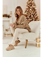 Dámské zimní boty s kožešinou v béžové barvě Cresandi Dámské zimní boty s kožešinou v béžové barvě Cresandi