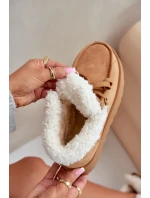 Dámské Sněhule Na Platformě S Kožíškem Typu Branek Camel Ciabellae