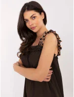 Šaty MI SK A6412.68 tmavě hnědé