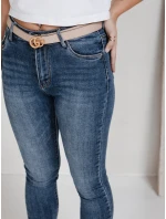 Dámské úzké džíny modré FashionStreet UY2816