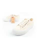 Lee Cooper dámská sportovní obuv se šněrováním béžové dámské platformové tenisky