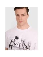 Pánské volejbalové tričko s potiskem 4F 4FRAW25TTSHM3319-10S