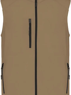 Kariban K 403 Pánská 3-vrstvá softshellová vesta 20.K403 camel