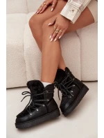 Dámské sněhule na platformě s kožešinou D.Franklin DFSH37005 Černé Dámské sněhule na platformě s kožešinou D.Franklin DFSH37005 Černé