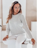 Dámský svetr BRAVINA šedý FashionStreet MY2528