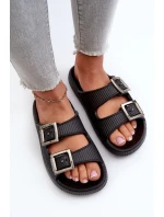 Dámské gumové pantofle ZAXY JJ285058 Černé