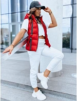 Dámská prošívaná vesta TY3783 červená -  FashionStreet