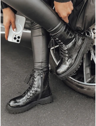 TENTIS dámské kozačky černé FashionStreet ZY0442