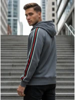 Pánská šedá mikina FashionStreet BX5938