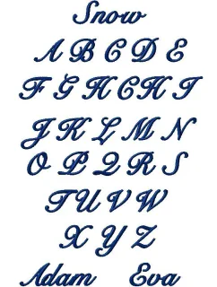 Výšivka jméno Snow