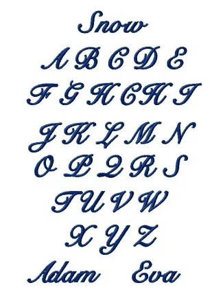 Výšivka jméno Snow Výšivka jméno Snow