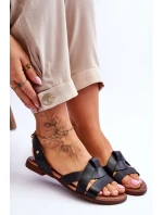 Zazoo 40185 Pohodlné Kožené Nazouváky Černé