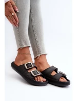 Dámské gumové pantofle ZAXY JJ285058 Černé