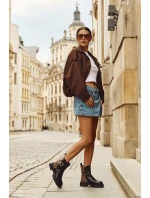 Zateplené Kotníkové Boty Dámské S Zlatým Detaily Panterka Černé Priscilla