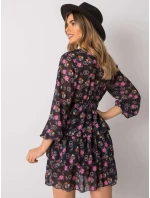 WN SK 21049 šaty.38X černá a růžová